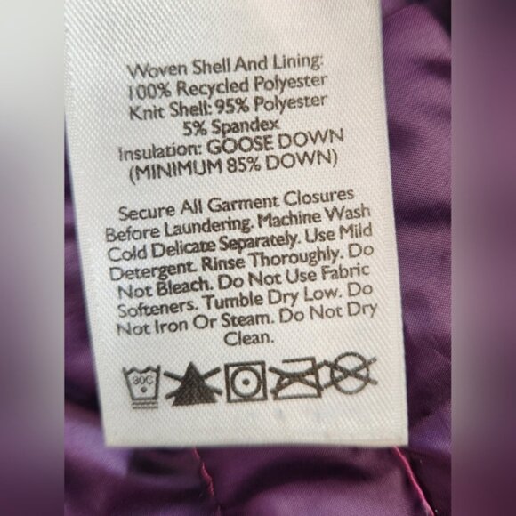 Eddie Bauer First Ascent Microtherm Storm Down Puffer Style Jacket Coat Womens M - Picture 4 of 4